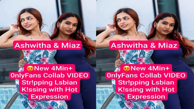 OnlyFans Ashwitha Miaz – Lesbian Stripping Creampie