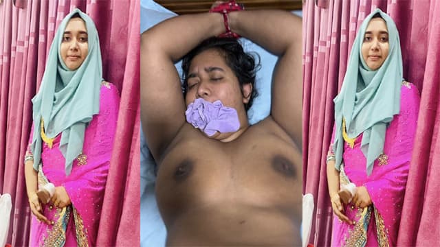Hijabi Wife Hand Tied Painful Fucking Video