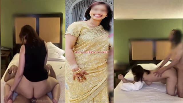 Desi Hotwife Anitaukslut4u New Bull Hard Riding MMS