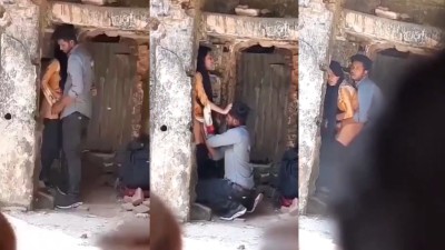 Horny Couple Outdoor Pussy Fucking Watch