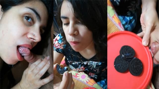 Cousin Sister Giving Blowjob & Cream Biscuit Cum It