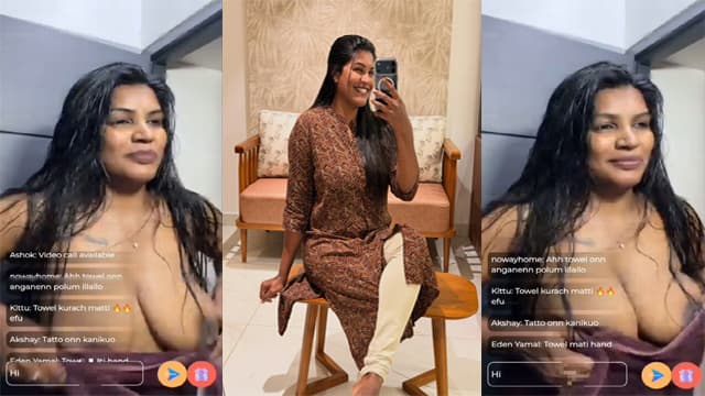 Mallu Reshma Rechu First Ever Nip Slip Viral Video