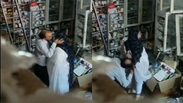Medical Store Manager Affair Women IP CAM Captureed