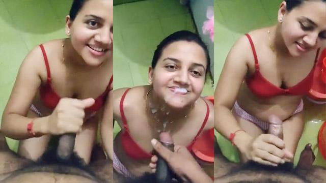 Horny Desi Cousin Deepthroat Blowjob Cumshot Mouth