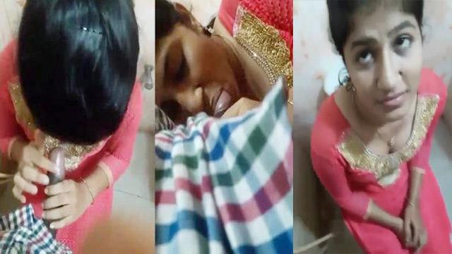 Desi Mallu Babe Deepthroat Sucking Big Cock MMS