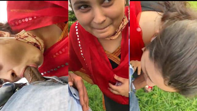 Horny Telugu Desi Girl Outdoor Deep Blowjob Village