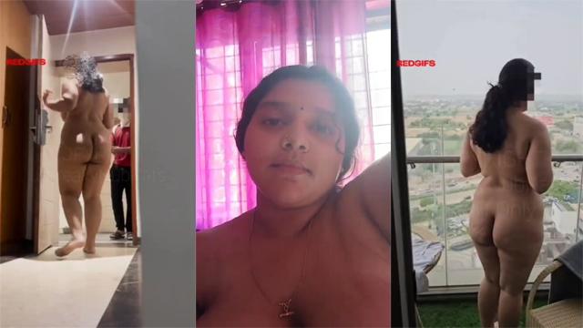 Horny Bhabi Doing Naked Dare With Delivery Guy Dick