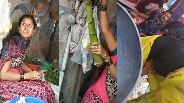Mallu Bhabhi’s On Market Down Blouse Secretly Captured